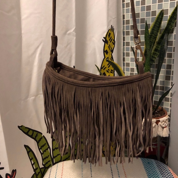 Altar’d State Suede Fringe Bag - Picture 1 of 4